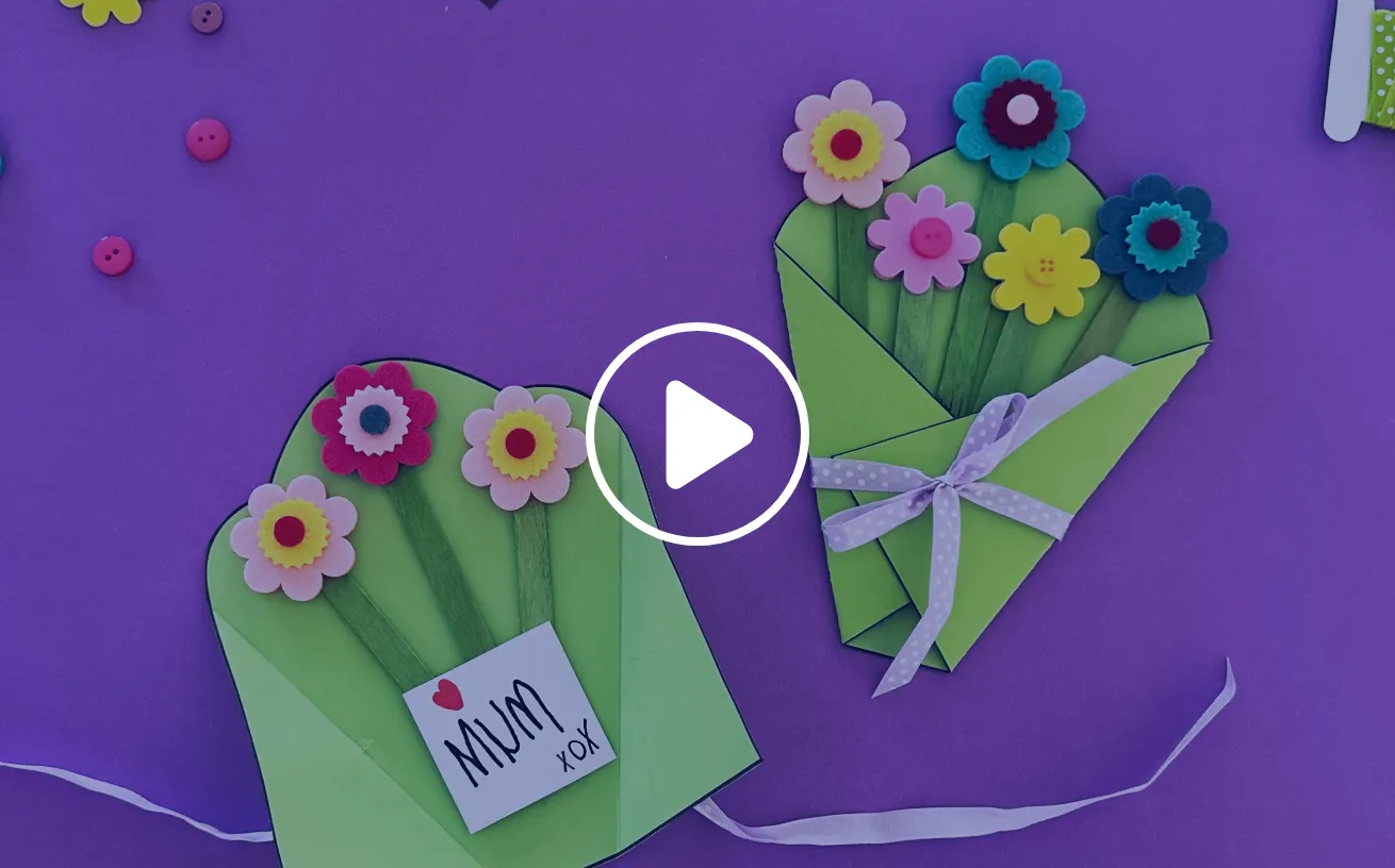 Mother's Day Flower Card